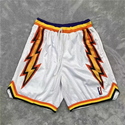 Ρετρό σορτς δρόμου κεντημένο διπλό σπορ σπορ μεγάλου μεγέθους άνετο ανδρικό παντελόνι μπάσκετ τεσσάρων τετάρτων