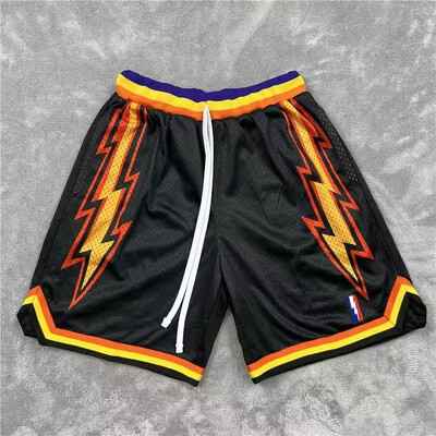 Ρετρό σορτς δρόμου κεντημένο διπλό σπορ σπορ μεγάλου μεγέθους άνετο ανδρικό παντελόνι μπάσκετ τεσσάρων τετάρτων