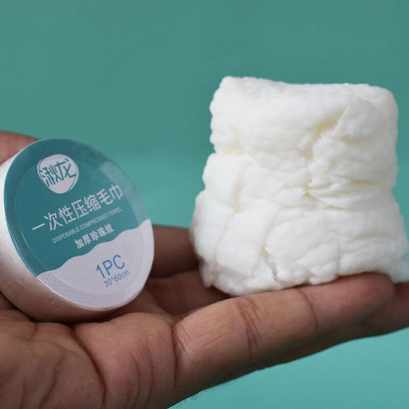 Комплект от 10 бр. Компресирана кърпа за пътуване Бързосъхнеща кърпа за пътуване за еднократна употреба Хотелска перяща се кърпа Салфетка за измиване на открито Пътуване