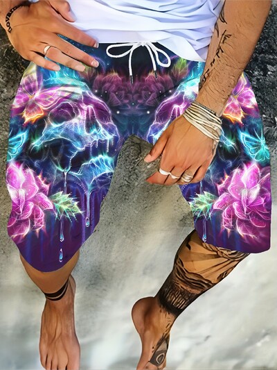 Νέα ανδρικά τρισδιάστατα μοντέρνα καλοκαιρινά σορτς για σέρφινγκ στην παραλία για τζόκινγκ