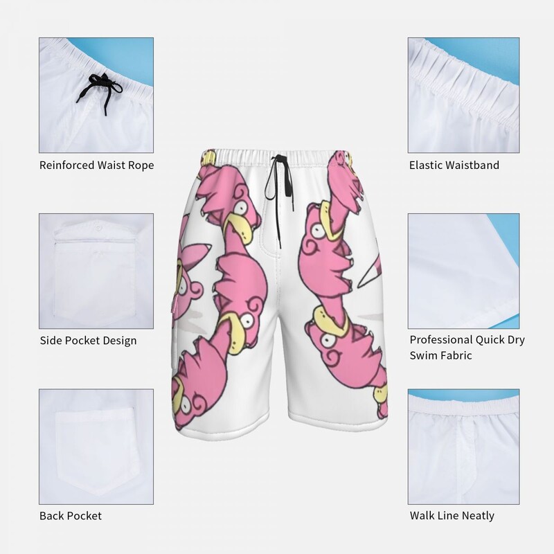 Επιτραπέζιο σορτς Slowpoke It is Ok To Go Slow Men Classic Κοντό Παντελόνι Επιτραπέζιο Μοντέρνο μαγιό, προσαρμοσμένο σε πλεονάζον μέγεθος