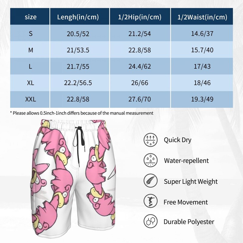 Επιτραπέζιο σορτς Slowpoke It is Ok To Go Slow Men Classic Κοντό Παντελόνι Επιτραπέζιο Μοντέρνο μαγιό, προσαρμοσμένο σε πλεονάζον μέγεθος