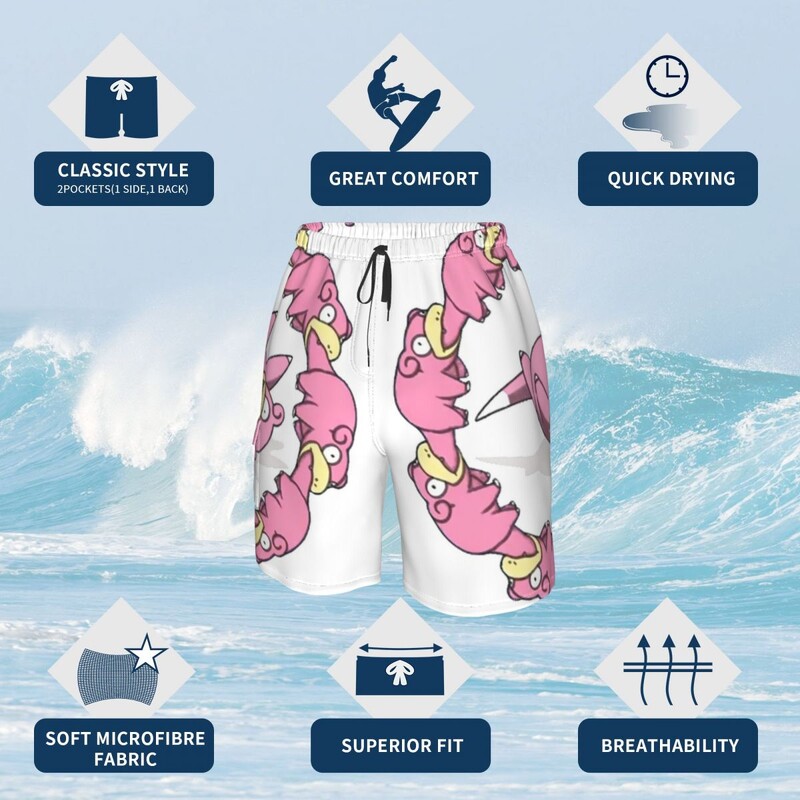 Επιτραπέζιο σορτς Slowpoke It is Ok To Go Slow Men Classic Κοντό Παντελόνι Επιτραπέζιο Μοντέρνο μαγιό, προσαρμοσμένο σε πλεονάζον μέγεθος