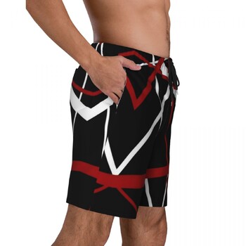 Summer Board Shorts Мъжки Van Halen Running STRIPES Плажни шорти с принт EVH Стилни бързосъхнещи бански гащета Плюс размер