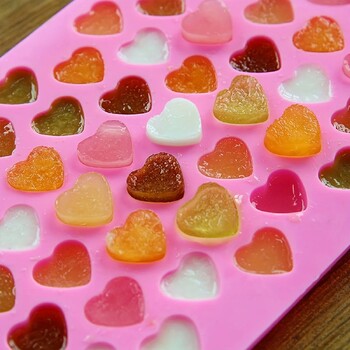 55 Love Silicone Candle Mold DIY Aromatic Mini Heart Candle Making Handmade Soap Resin Mold φόρμα σοκολάτας Δώρα για κέικ Σαπούνι διακόσμηση