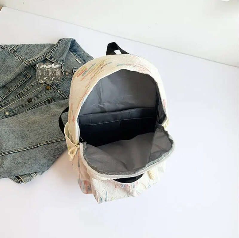 Женска сладка ученическа чанта Студентска раница за излети с голям капацитет Мека раница за момиче Дамска чанта за през рамо