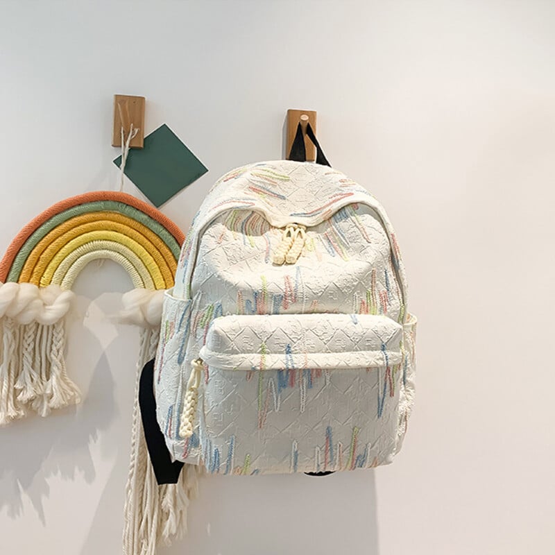 Женска сладка ученическа чанта Студентска раница за излети с голям капацитет Мека раница за момиче Дамска чанта за през рамо