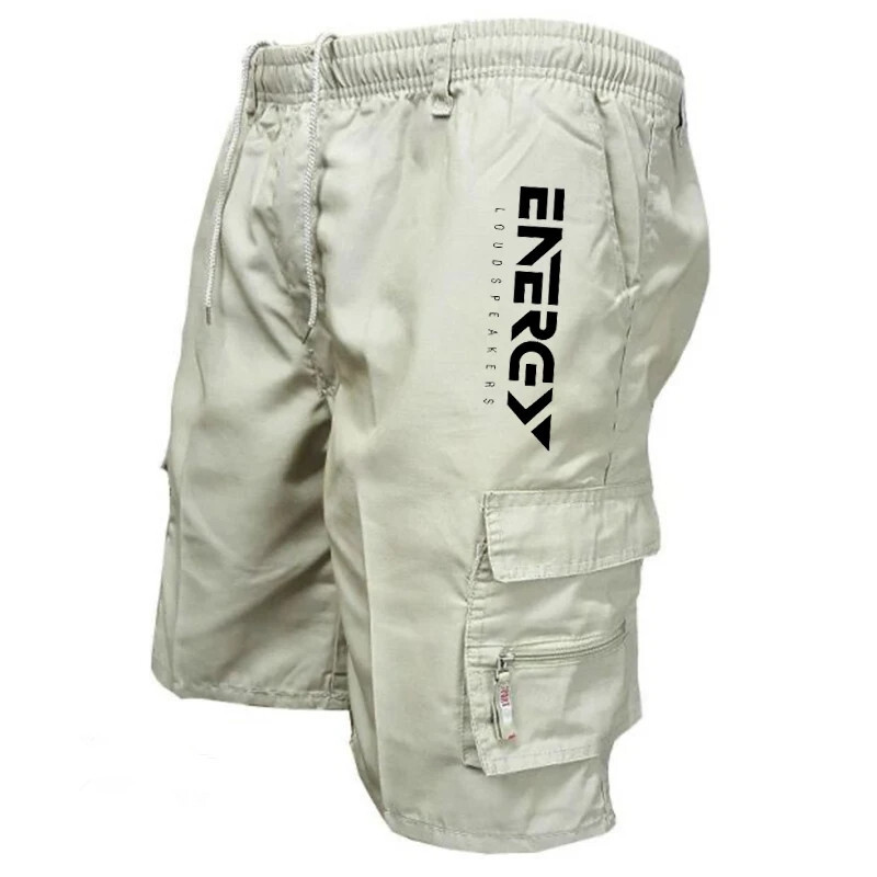 Meeste kombinesoonid elastne vöökoht Rattasõidu lühikesed püksid Mitme taskuga lahtised töö lühikesed püksid välistingimustes kasutatavad lühikesed püksid sporditrükiga püksid