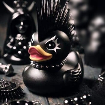 2024 Duck Statue Gothic Sculpture Punk Figurine Animal Resin Decoration Desk Συλλεκτικά ειδώλια Επιτραπέζια στολίδια Satan Duck