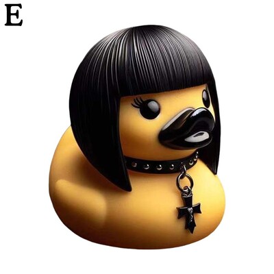 2024. Kip patke Gotička skulptura Punk figurica životinja Smola Dekoracija stola Kolekcionarske figurice Sotona Patka Ukrasi za stol