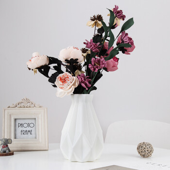 Nordic Flower Vase Imitation Ceramic Plastic Flower Vase Pot Σπίτι Σαλόνι Επιτραπέζια Διακόσμηση Γάμος Κεντρική διάταξη