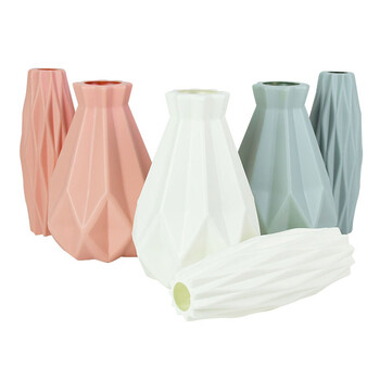 Nordic Flower Vase Imitation Ceramic Plastic Flower Vase Pot Σπίτι Σαλόνι Επιτραπέζια Διακόσμηση Γάμος Κεντρική διάταξη