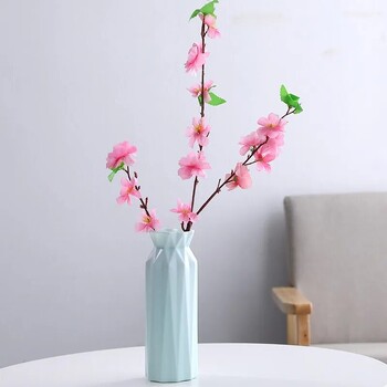 1 τεμάχιο Nordic Modern Plastic Flower Vase Flower Pot Basket Σπίτι Σαλόνι Payty Στολίδι Γάμου