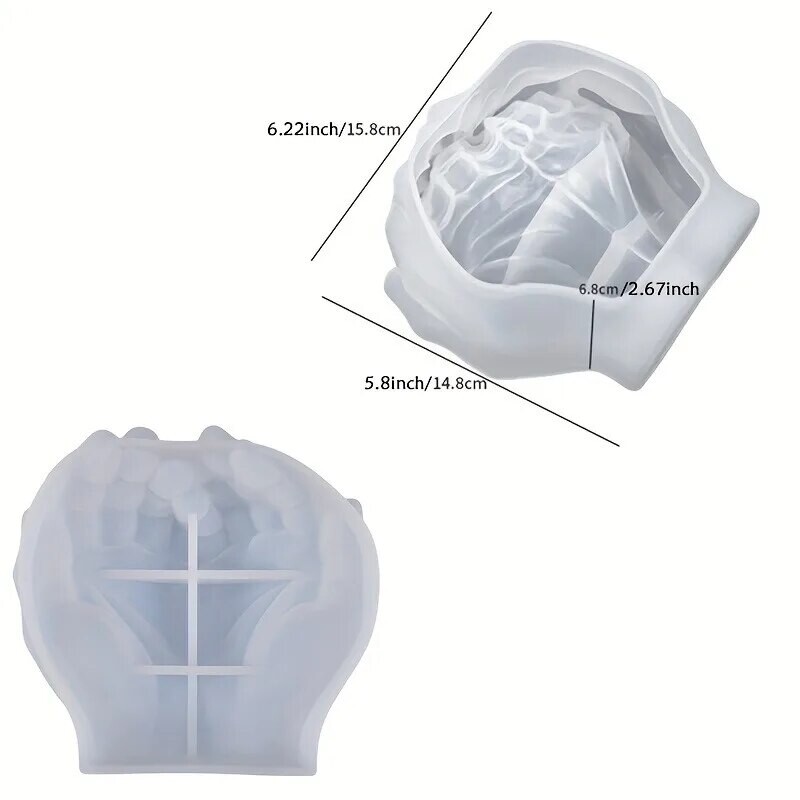 1 tk käsitsi krohvivorm vaigu valamiseks ja meisterdamiseks – ehete hoidmine, küünlahoidja, mahlakas pott – kodukaunistamiskingitus