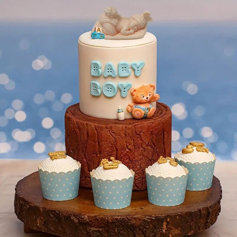 1 tk 9,6 * 6 * 4,7 cm läbipaistev Sleeping Baby Silikoonvorm küünalde valmistamiseks käsitöö kodukaunistamiseks