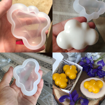 Cloud Candle Mold Mould Silicone Cute Jewelry Soap Making Mold Handmade Jewelry Making Tool DIY Soap Mold Mold Candle Supplies Making