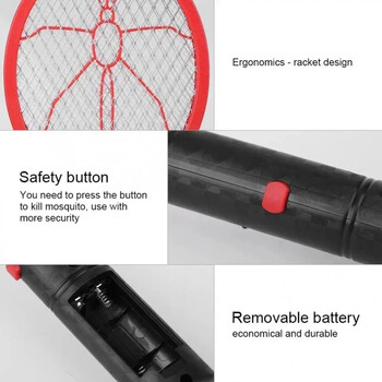 Power Battery Mosquitos Killer Electric Summer Light Weight Insects Killer Φορητή ρακέτα Swatter Αξεσουάρ σπιτιού Εργαλεία