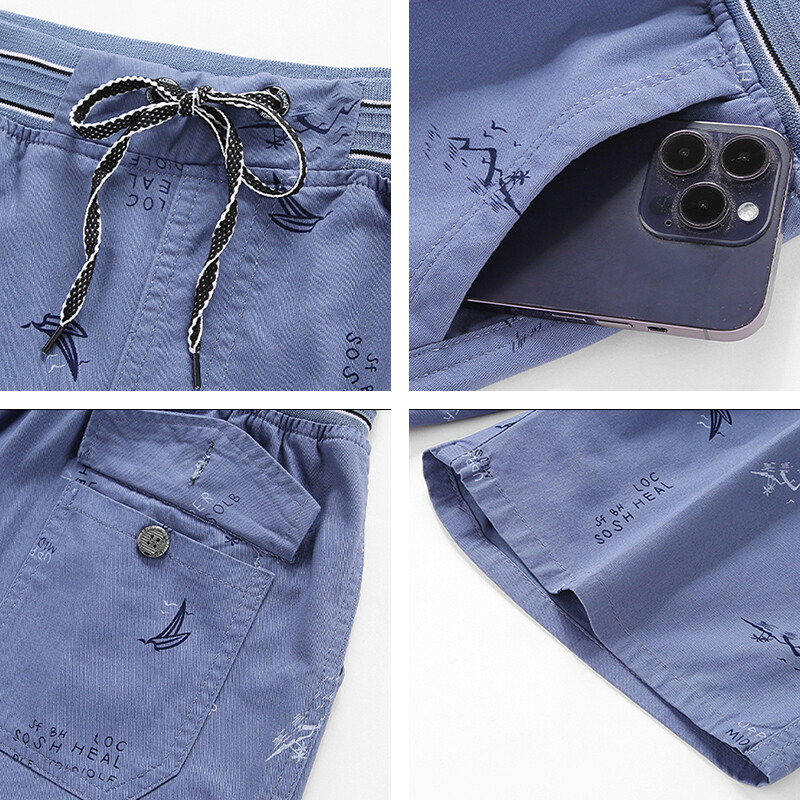 Meeste suvised 100% puuvillased lühikesed püksid Meeste mood vabaaja kiirelt kuivavad lühikesed püksid Meeste välirõivad Suured lühikesed püksid Jooksjad lühikesed püksid meestele 5XL