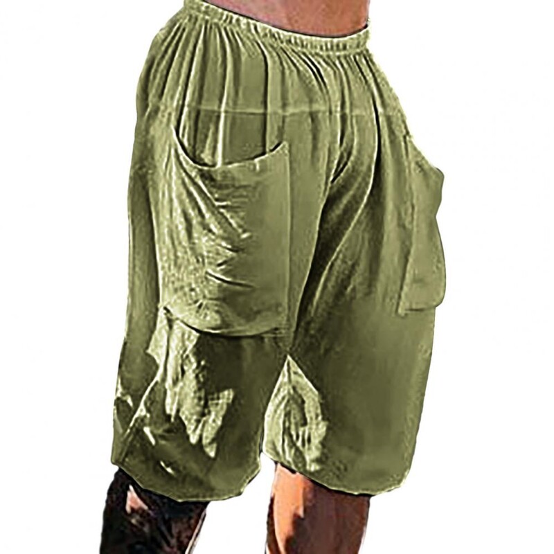 Mood suvised meeste linased lühikesed püksid Meeste puuvillased rannapüksid, uus metsik vaba aja veetmine, lahtised massiivsed püksid meestele.