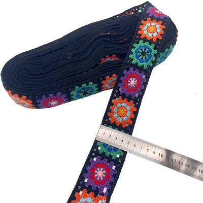 1 Yardsi pitslint rõivaste õmblemiseks kanga ääristega heegeldatud pitskangast käsitsi valmistatud aksessuaarid