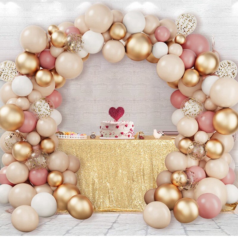 Õrn roosa kuldne õhupall Garland Arch Kit Pulma sünnipäevapeo kaunistus Täiskasvanutele Lastele Baby Shower Decor Ballon Pulmatarbed