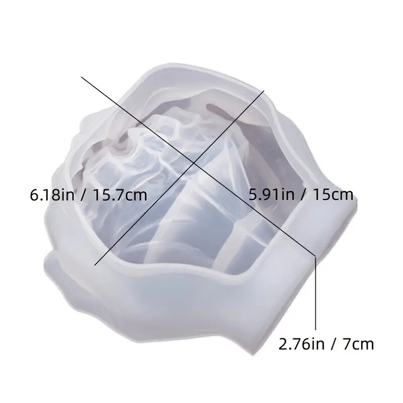 Модел на ръка Смола за съхранение на ръка Форма за свещници Бетон Силиконова форма Керамична глина направи си сам Занаяти Мухъл направи си сам Форма за саксия Ръчна