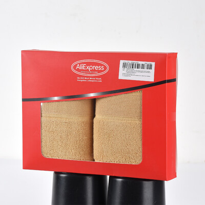 Δύο σετ πετσέτες οικιακής χρήσης από καθαρό βαμβάκι που απορροφούν νερό και δεν αφήνουν τρίχες Πετσέτες καθαρισμού προσώπου