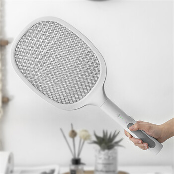 Ρακέτα κουνουπιών 2 σε 1 USB Επαναφορτιζόμενη Swatter Fly Zapper με Παγίδα Αποπλάνησης Μωβ Λαμπτήρα Καλοκαιρινή νύχτα Εργαλεία προστασίας μωρού ύπνου