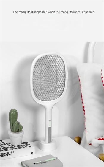 Ρακέτα κουνουπιών 2 σε 1 USB Επαναφορτιζόμενη Swatter Fly Zapper με Παγίδα Αποπλάνησης Μωβ Λαμπτήρα Καλοκαιρινή νύχτα Εργαλεία προστασίας μωρού ύπνου