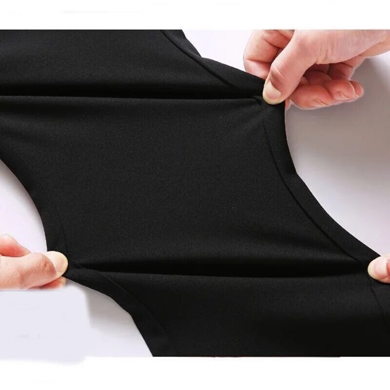 Meeste elastsed sirged püksid äri vabaaja pika ülikonna püksid meeste pidulikud püksid ühevärvilised must sinine pluss suurus 38 40