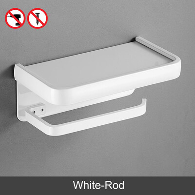 ELLEN Μαύρη θήκη χαρτιού τουαλέτας Πολυλειτουργική βάση αποθήκευσης μπάνιου ράφι Ρολό χαρτοθήκη EL609