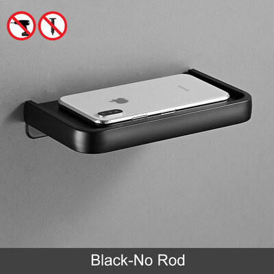 ELLEN Μαύρη θήκη χαρτιού τουαλέτας Πολυλειτουργική βάση αποθήκευσης μπάνιου ράφι Ρολό χαρτοθήκη EL609