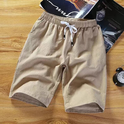 Férfi ruházat Nyári Vékony Férfi Utcai Alkalmi divat Bő fűzés Egyszínű Egyszerűség Elasztikus derék Kényelmes Cargo Shorts