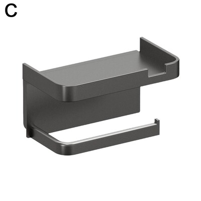 Seinale paigaldatav tualettpaberi hoidik roostekindel paksendatud plastikust hoiurest vannitoaköögi tualettpaberirulli hoidik