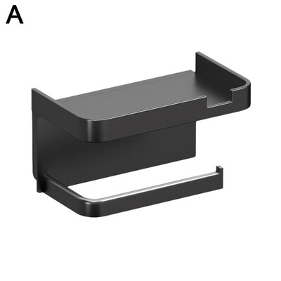 Seinale paigaldatav tualettpaberi hoidik roostekindel paksendatud plastikust hoiurest vannitoaköögi tualettpaberirulli hoidik