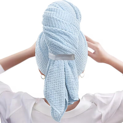 Mikrokiust juukserätik, eriti suur mähis, elastse ribaga kiirelt kuivav juukserätik, ülimalt imav pehme juukserätik turban