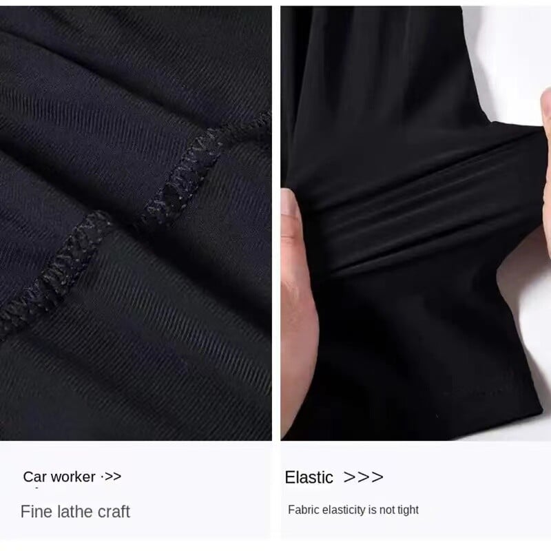 Καλοκαιρινό δροσερό Ice Silk Ανδρικό σορτς μεγάλου μεγέθους ίσιο παντελόνι 5 πόντους Αθλητικό φαρδύ σορτς παραλίας Ανδρικό βερμούδες casual σορτς M-8Xl