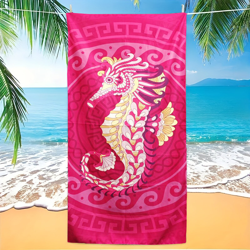 Roosa kiiresti kuivav vannirätik liivast imav mikrokiust rannarätik - kerge, kiiresti kuivav, ujumine, telkimine, jooga, rand