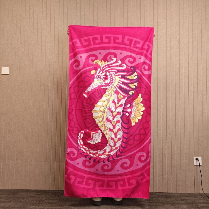 Roosa kiiresti kuivav vannirätik liivast imav mikrokiust rannarätik - kerge, kiiresti kuivav, ujumine, telkimine, jooga, rand