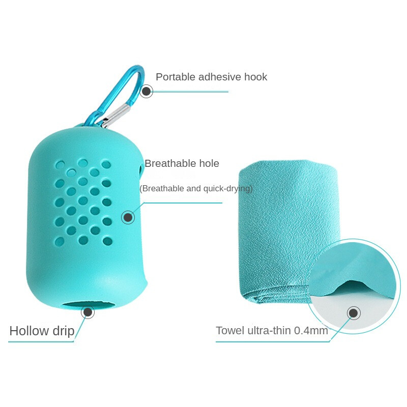 mikropluošto Quick Dry Towel Sportinis šaltas rankšluostis Golf Fitness Prakaitą sugeriantis greitai džiūstantis šaltas silikoninis rankšluosčio užvalkalas Namų tekstilė