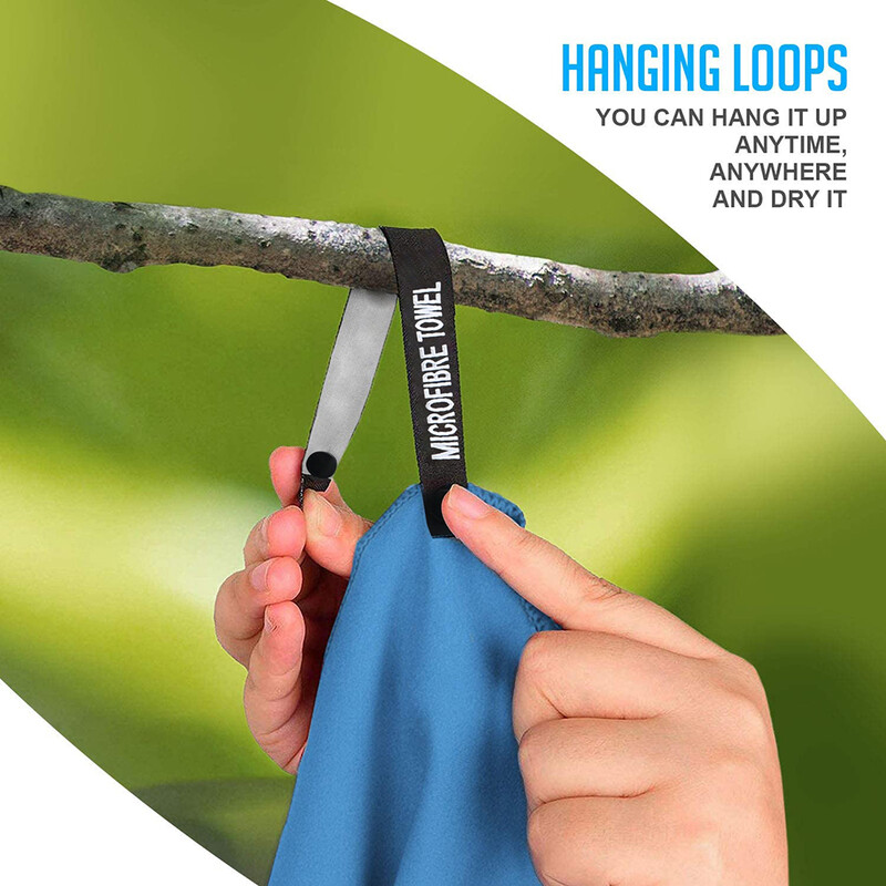 3vnt mikropluošto greitai džiūstantis rankšluosčių rinkinys Patogus greitai susigeriantis rankšluostis kūno plovimui