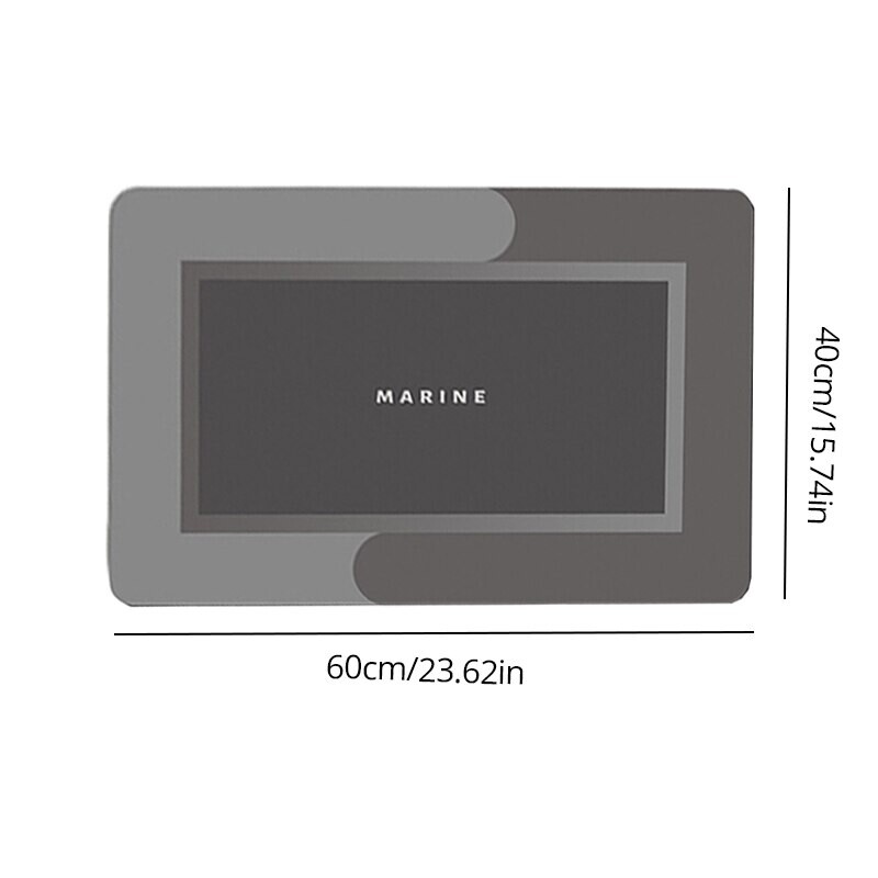 1 tk 40 * 60 cm üliimavalt imav põrandamatt vannitoa jaoks, libisemisvastane, kiiresti kuivav pehme, vaipkattega dušivann välisuksematt