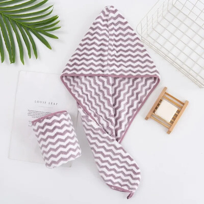 Kiiresti imenduv juuksekuivatus turbani müts Ananassi korallifliis pikad juuksekuivatused mütsi rätik 25x65cm