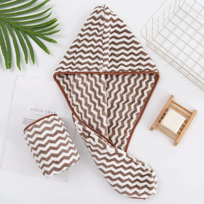 Kiiresti imenduv juuksekuivatus turbani müts Ananassi korallifliis pikad juuksekuivatused mütsi rätik 25x65cm