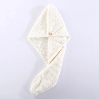 Kiiresti imenduv juuksekuivatus turbani müts Ananassi korallifliis pikad juuksekuivatused mütsi rätik 25x65cm