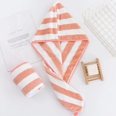 Kiiresti imenduv juuksekuivatus turbani müts Ananassi korallifliis pikad juuksekuivatused mütsi rätik 25x65cm