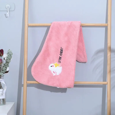 Kiiresti imenduv juuksekuivatus turbani müts Ananassi korallifliis pikad juuksekuivatused mütsi rätik 25x65cm