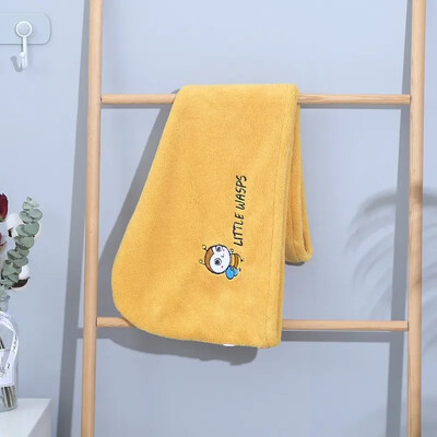 Kiiresti imenduv juuksekuivatus turbani müts Ananassi korallifliis pikad juuksekuivatused mütsi rätik 25x65cm