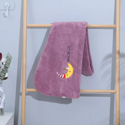 Kiiresti imenduv juuksekuivatus turbani müts Ananassi korallifliis pikad juuksekuivatused mütsi rätik 25x65cm