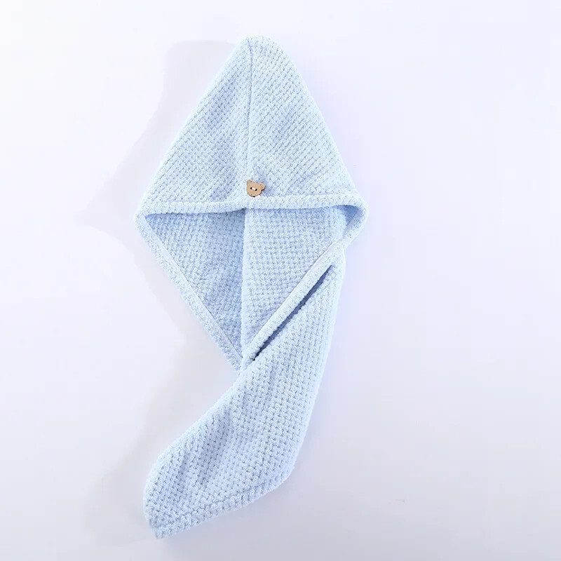 Kiiresti imenduv juuksekuivatus turbani müts Ananassi korallifliis pikad juuksekuivatused mütsi rätik 25x65cm